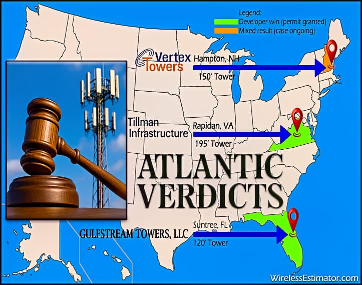 Proposed cell tower site in Culpeper County, Virginia near residential homes