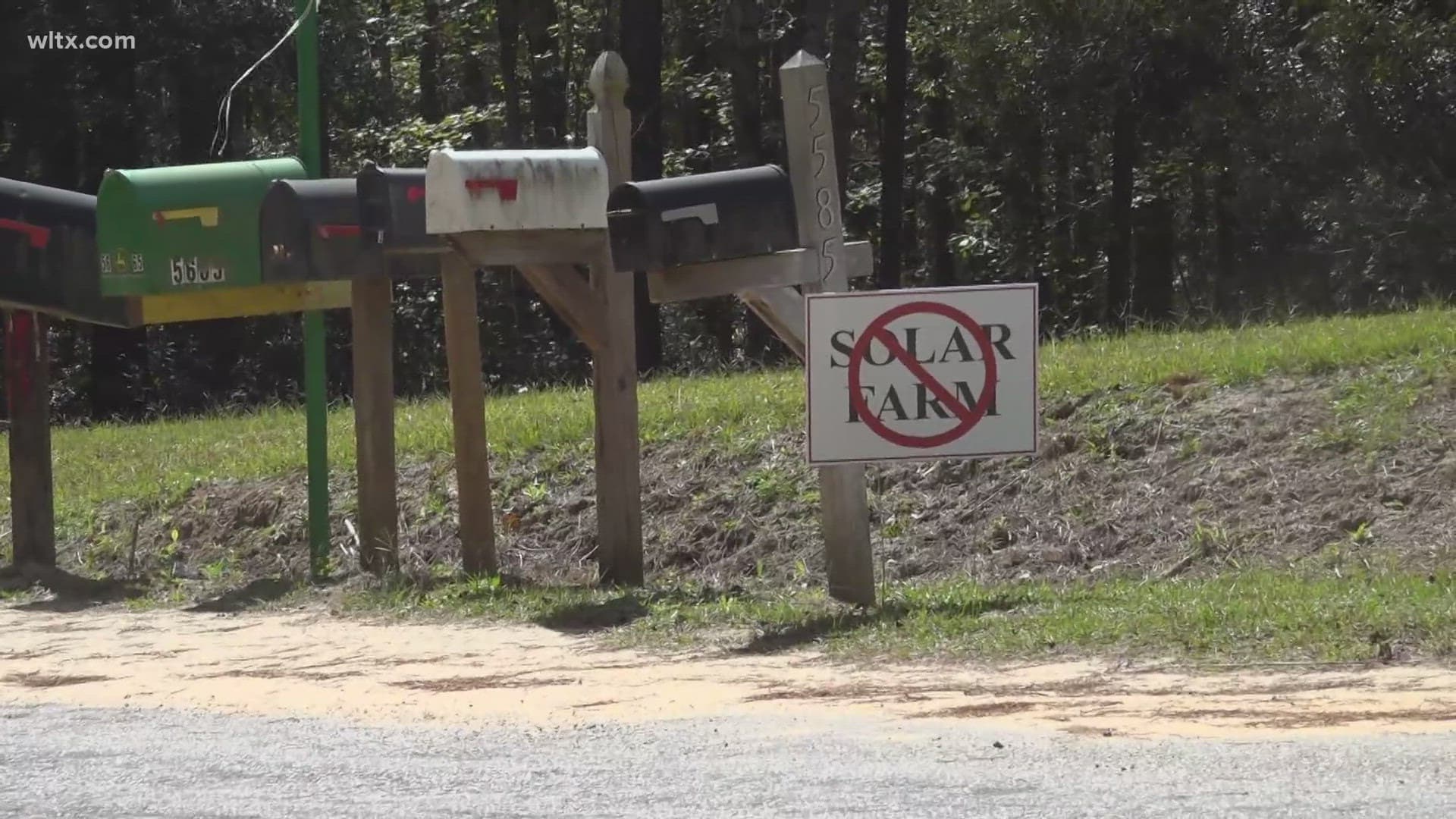 Utility-scale solar farm proposed on agricultural land in Sumter County, South Carolina