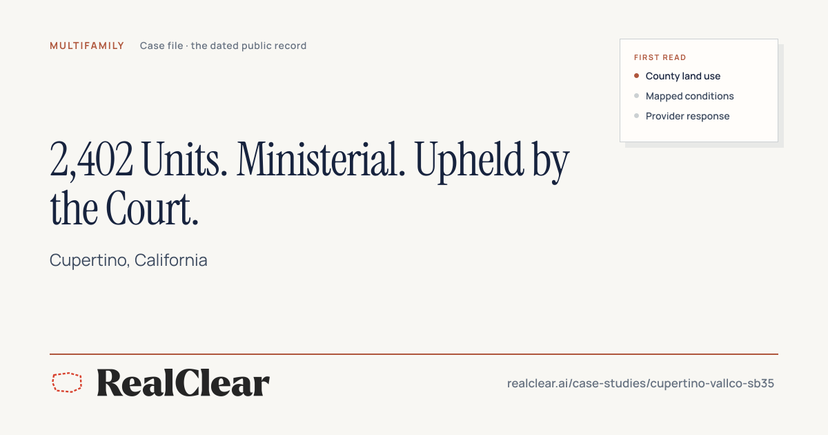 2,402 Units. Ministerial. Upheld by the Court. | RealClear