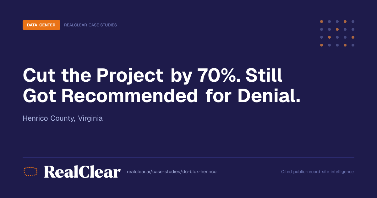 Cut the Project by 70%. Still Got Recommended for Denial. | RealClear