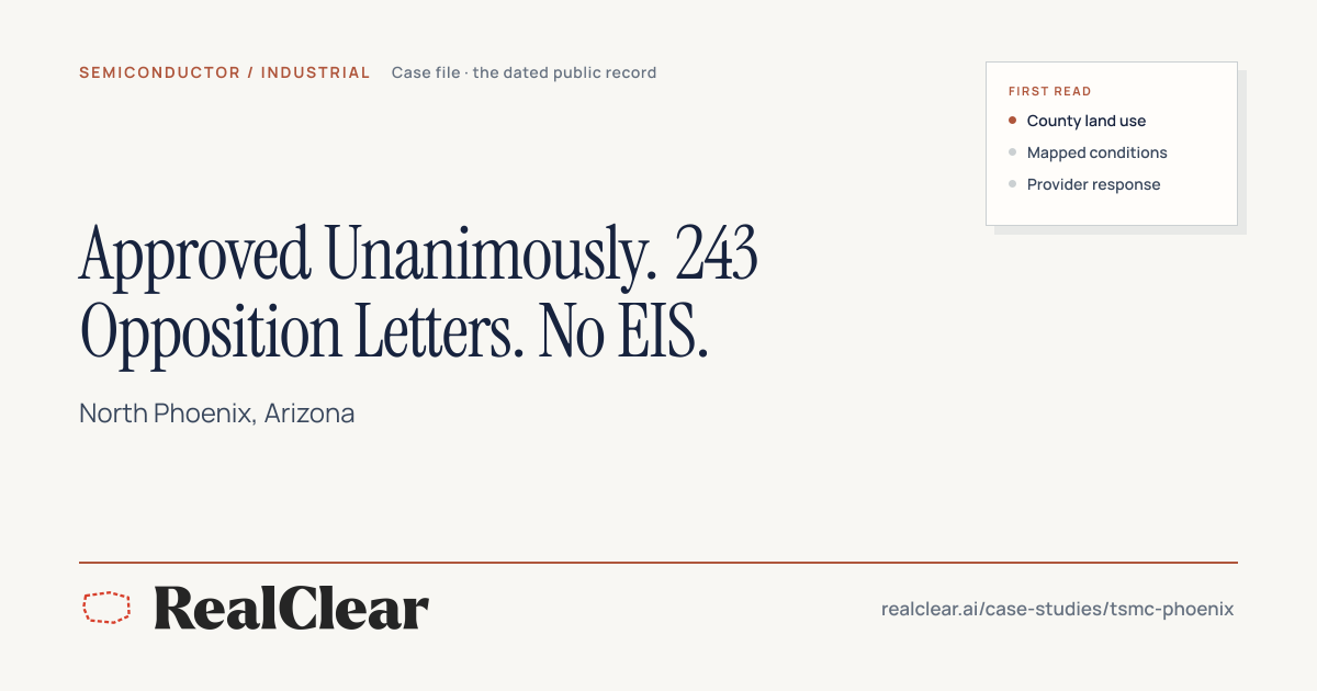 Approved Unanimously. 243 Opposition Letters. No EIS. The Fight Starts ...