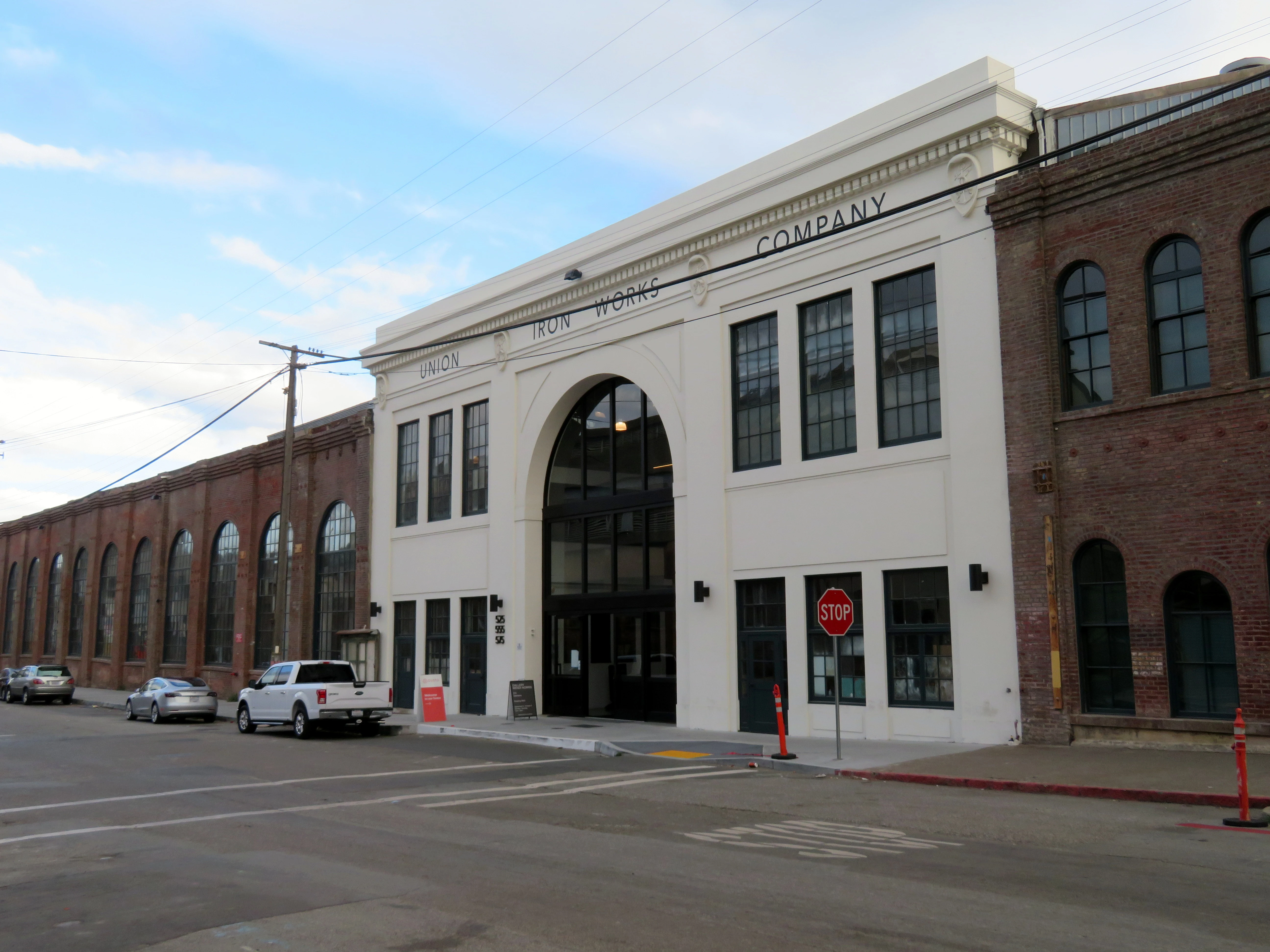Union Iron Works Building 113 at Pier 70 in a 2018 photograph